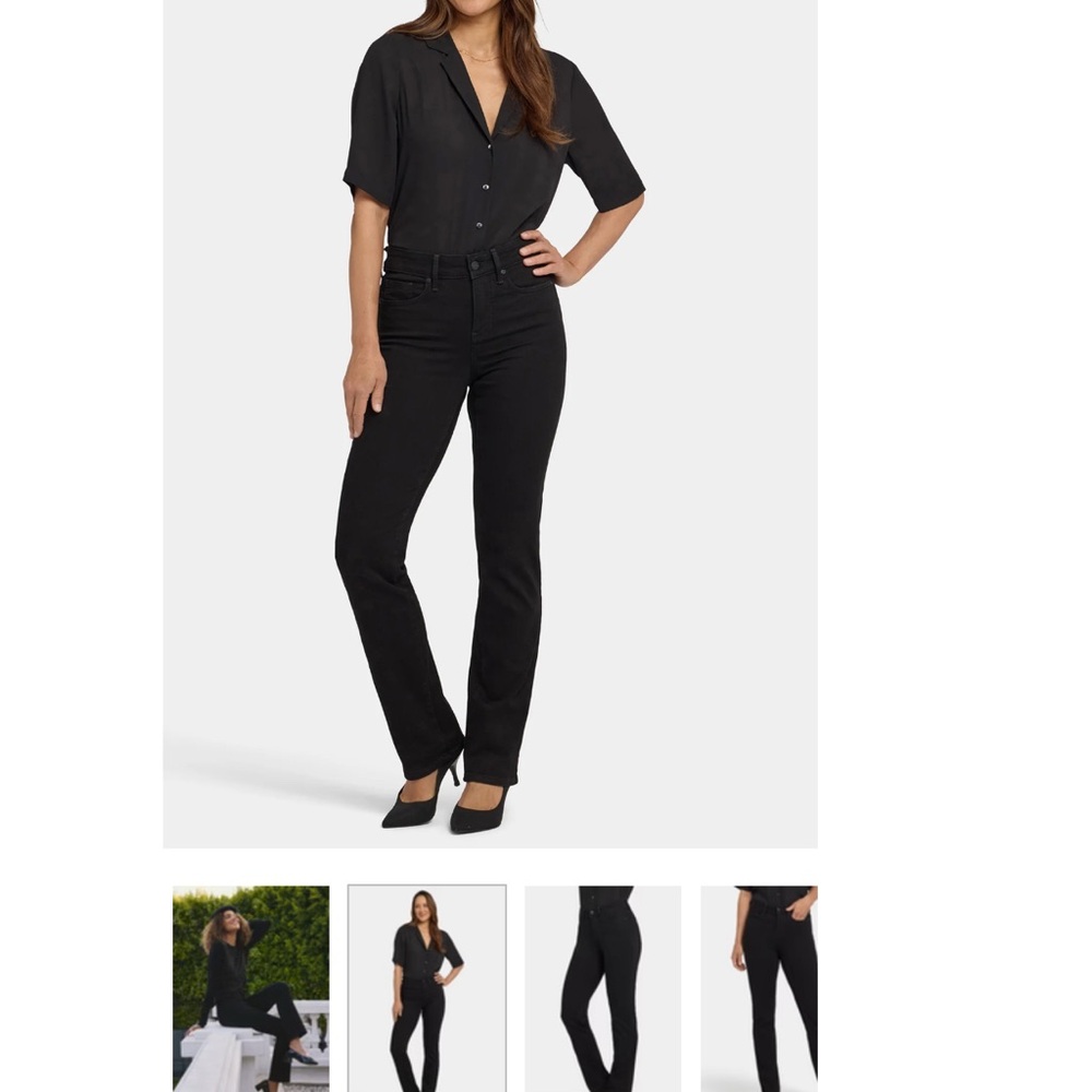 NYDJ Women's High Rise Jeans - Black